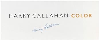 HARRY CALLAHAN. Color, 1941-1980.